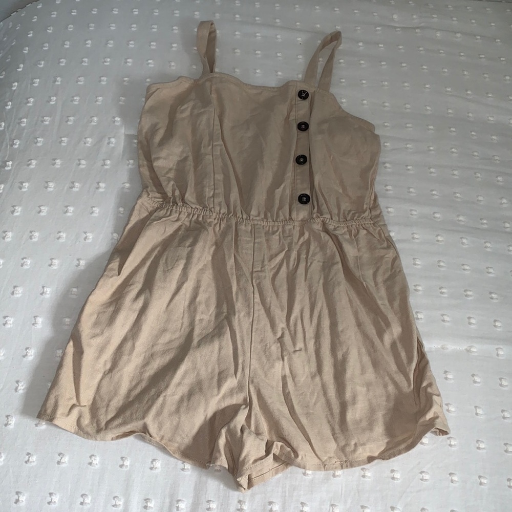 nude color romper